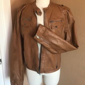 Faux leather jacket